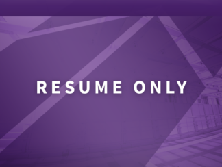 Resume Only